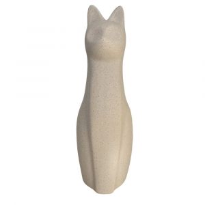 Escultura Gato Em Cerâmica Grande 1